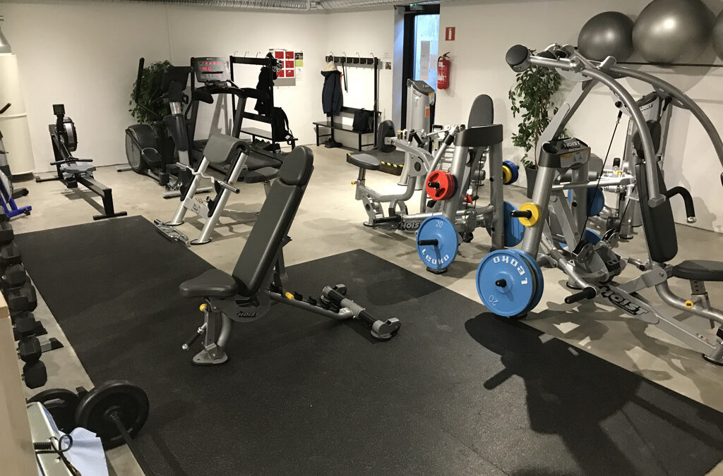 Gymutrustning i Carpella gym.